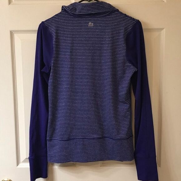 RBX Women’s Purple Striped Full Zip Activewear Light Jacket - Picture 2 of 8
